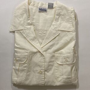 BASIC EDITIONS IVORY SHIRT SIZE L